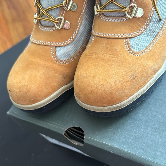 Timberland Brown and Gray junior Boots - Picture 9 of 11